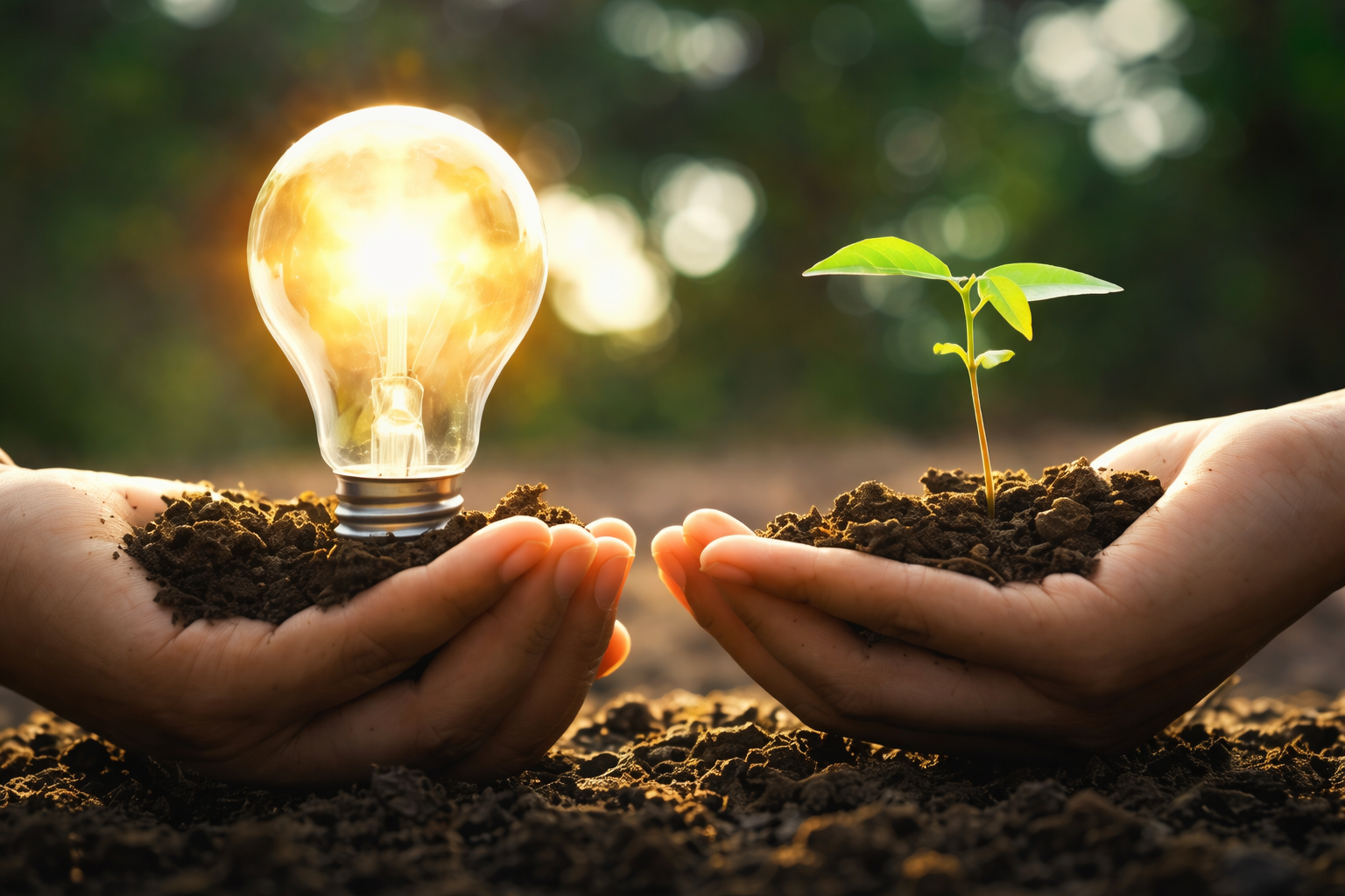 Sustainable energy symbol